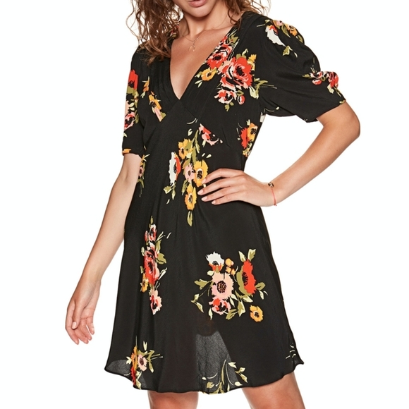 Free People Dresses & Skirts - Free People Floral Neon Garden Dress
